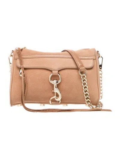 Pre-owned Rebecca Minkoff Suede Shoulder Bag In Neutral