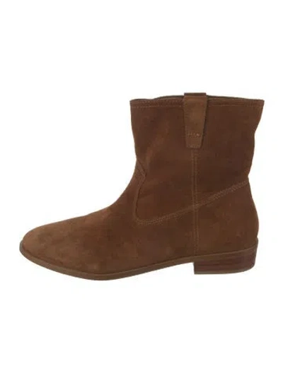 Pre-owned Rebecca Minkoff Suede Slouch Boots In Brown