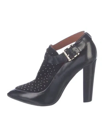 Pre-owned Rebecca Minkoff Suede Studded Accents Boots In Blue