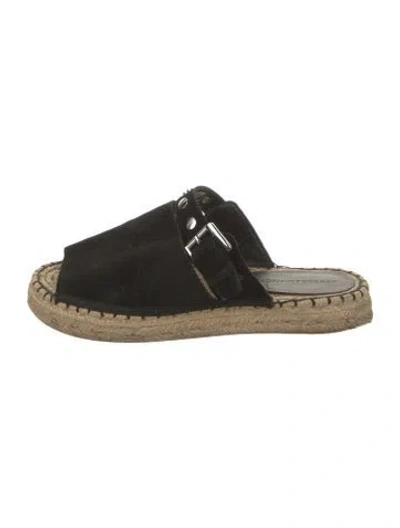 Pre-owned Rebecca Minkoff Suede Studded Accents Espadrilles