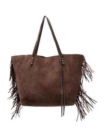 Pre-owned Rebecca Minkoff Suede Tote In Brown