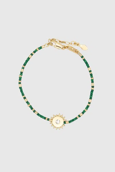 Rebecca Minkoff Sun Seed Bead Bracelet In Gold