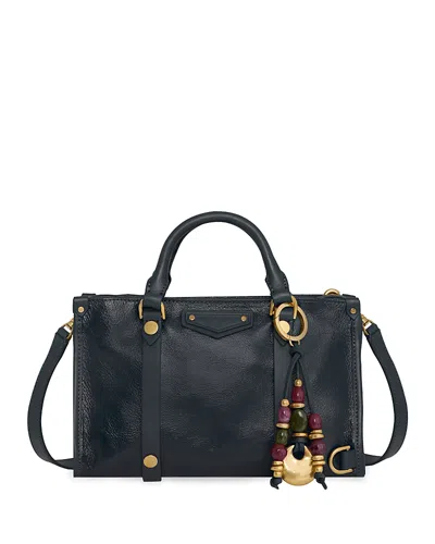 Rebecca Minkoff Surplus Leather Crossbody Satchel In Black