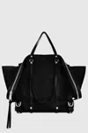 Rebecca Minkoff Surplus Zip Leather Tote Bag In Black