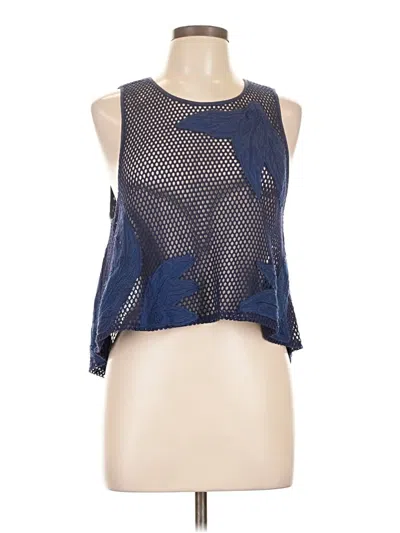 Pre-owned Rebecca Minkoff Tank Top Blue Halter Neckline Tops