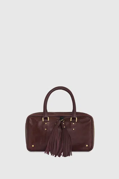 Rebecca Minkoff Tassel Bowling Bag In Brown