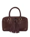 Rebecca Minkoff Tassel Bowling Bag In Brown