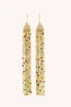 Rebecca Minkoff Tassel Multi Bead Earring In Gold