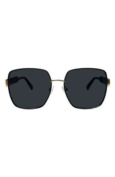 Rebecca Minkoff Tayden 55mm Square Sunglasses In Black