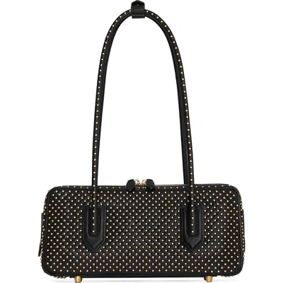REBECCA MINKOFF REBECCA MINKOFF THE BRIEF STUD LEATHER SHOULDER BAG