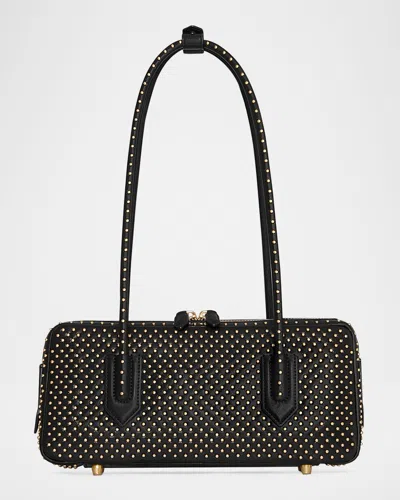 Rebecca Minkoff The Brief Studded Leather Shoulder Bag In Black