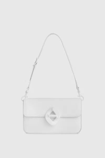 Rebecca Minkoff The G Small Shoulder Bag In White