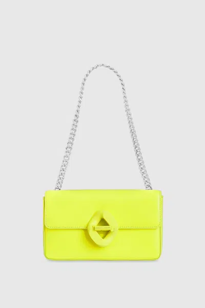 Rebecca Minkoff The G Small Shoulder With Chain Strap Bag In Yellow