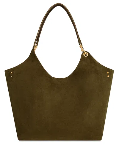 Rebecca Minkoff The Perfect Suede Tote Bag In Green