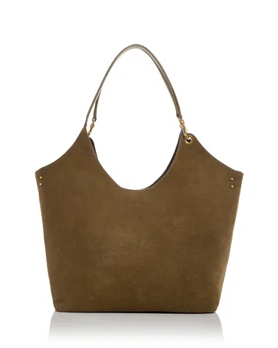 Rebecca Minkoff The Perfect Suede Tote In Brown