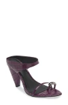 Rebecca Minkoff Toe Ring Pointed Toe Slide Sandal In Purple