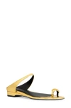 Rebecca Minkoff Toe Ring Slide Sandal In Gold