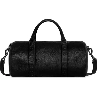 Rebecca Minkoff Tootsie Leather Barrel Crossbody Bag In Black