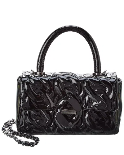 Rebecca Minkoff Top Handle Chain Quilt Leather Crossbody In Black