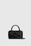 REBECCA MINKOFF TOP HANDLE CROSSBODY WITH CHAIN QUILT BAG