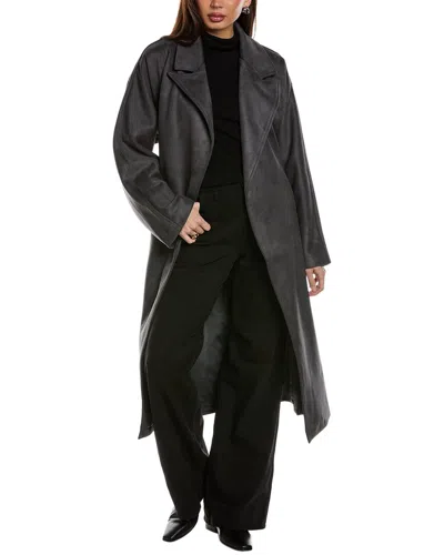 Rebecca Minkoff Trench Coat In Grey