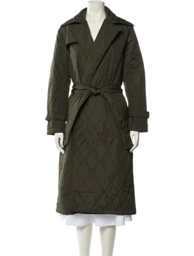 Pre-owned Rebecca Minkoff Trench Coat W/ Tags In Green