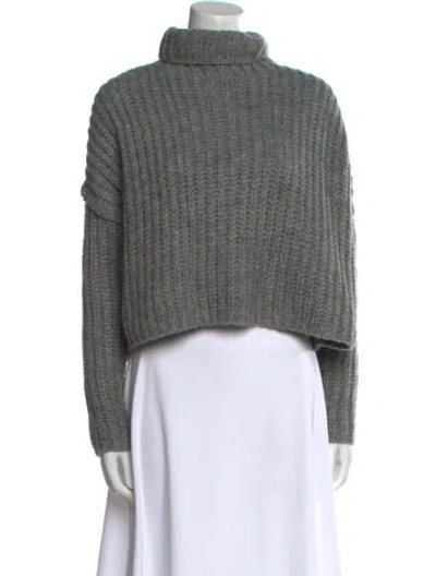 Pre-owned Rebecca Minkoff Turtleneck Sweater In Gray