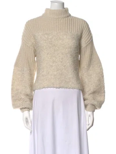 Pre-owned Rebecca Minkoff Turtleneck Sweater In Neutral