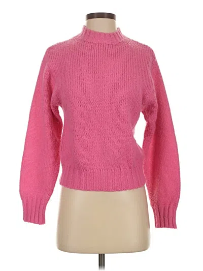 Pre-owned Rebecca Minkoff Turtleneck Sweater In Pink