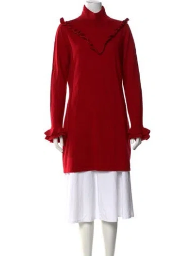 Pre-owned Rebecca Minkoff Turtleneck Sweater In Red