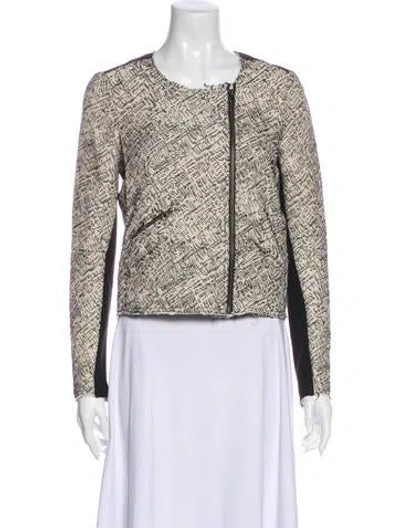 Pre-owned Rebecca Minkoff Tweed Pattern Evening Jacket In Multi