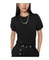 Rebecca Minkoff Val Puff Sleeve T-shirt In Black