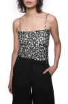 Rebecca Minkoff Valeria Mesh Camisole In Spotted Feather