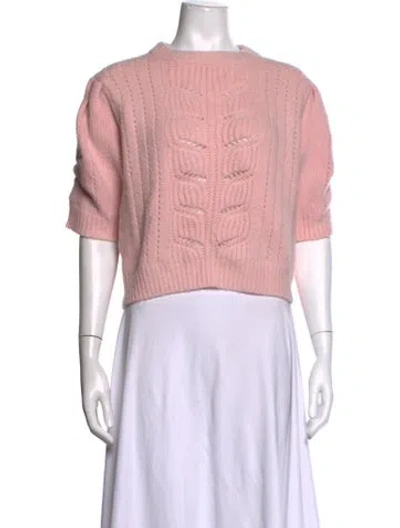 Pre-owned Rebecca Minkoff Vintage Patterned Sweater In Pink