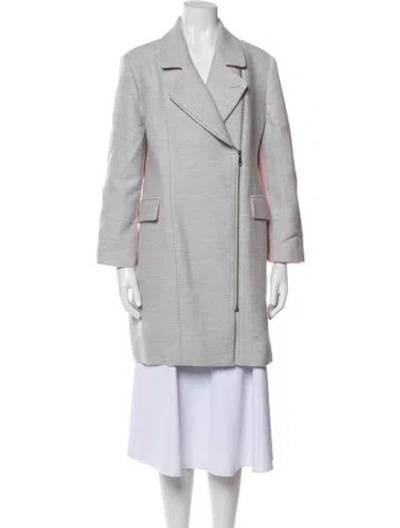 Pre-owned Rebecca Minkoff Virgin Wool Coat In Gray