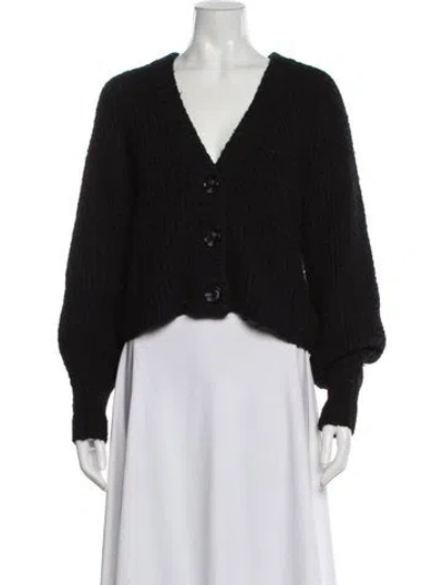 Pre-owned Rebecca Minkoff V-neck Sweater In Black