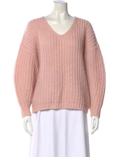 Pre-owned Rebecca Minkoff V-neck Sweater In Pink