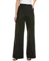 Rebecca Minkoff Walker Pleated Wide Leg Pant In Black