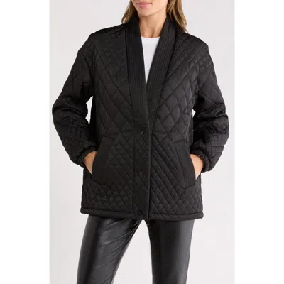 Rebecca Minkoff Water Resistant Quilted Jacket In Black