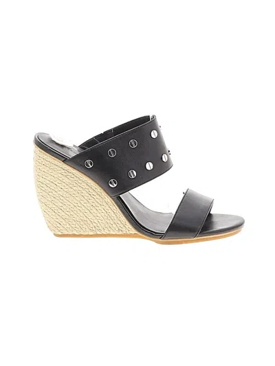 Pre-owned Rebecca Minkoff Wedges In Black