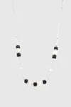 Rebecca Minkoff Western Beaded Necklace Set In Silver