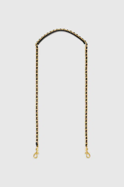 Rebecca Minkoff Whip Chain Strap With Shoulder Pad In Black
