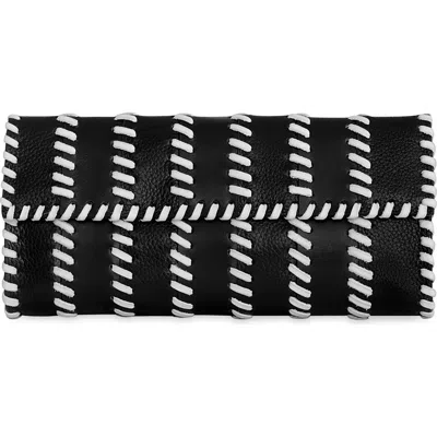 Rebecca Minkoff Whipstitch Patchwork Leather Clutch In Multi