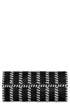 Rebecca Minkoff Whipstitch Patchwork Leather Clutch In Black