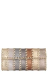Rebecca Minkoff Whipstitch Patchwork Leather Clutch In Pattern