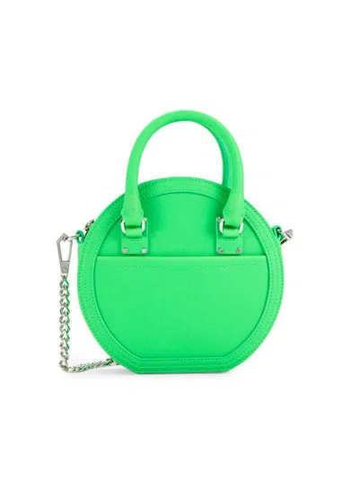 Rebecca Minkoff Women's Bree Round Leather Crossbody Bag In Neon Green