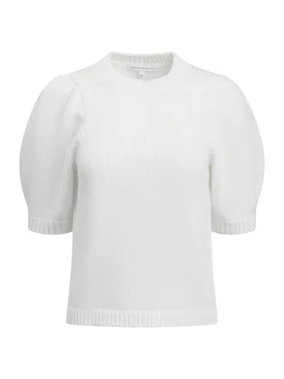 Rebecca Minkoff Women's Celeste Cotton-blend Puff Sleeve Sweater In White
