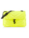 Rebecca Minkoff Women's Extra Large Edie Quilted Shoulder Bag In Neon Yellow