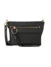 Rebecca Minkoff Women's Gabby Leather Shoulder Bag In Black