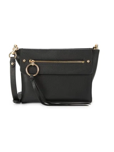 Rebecca Minkoff Women's Gabby Leather Shoulder Bag In Black